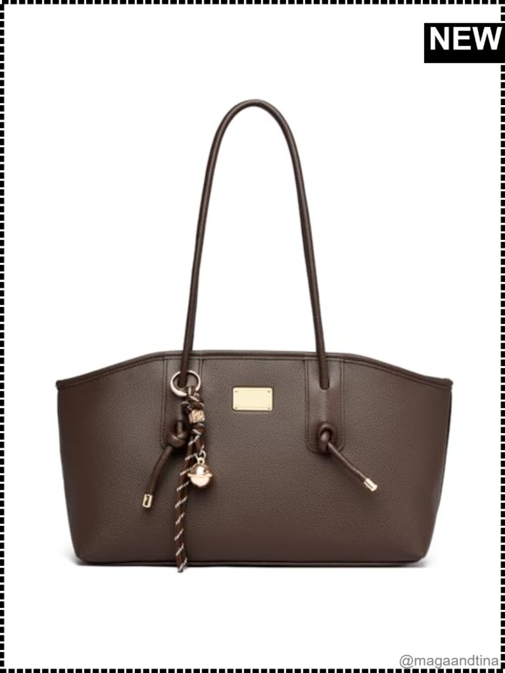 Vegan Leather Hobo Shoulder Bag Medium Zipper Purse Everyday